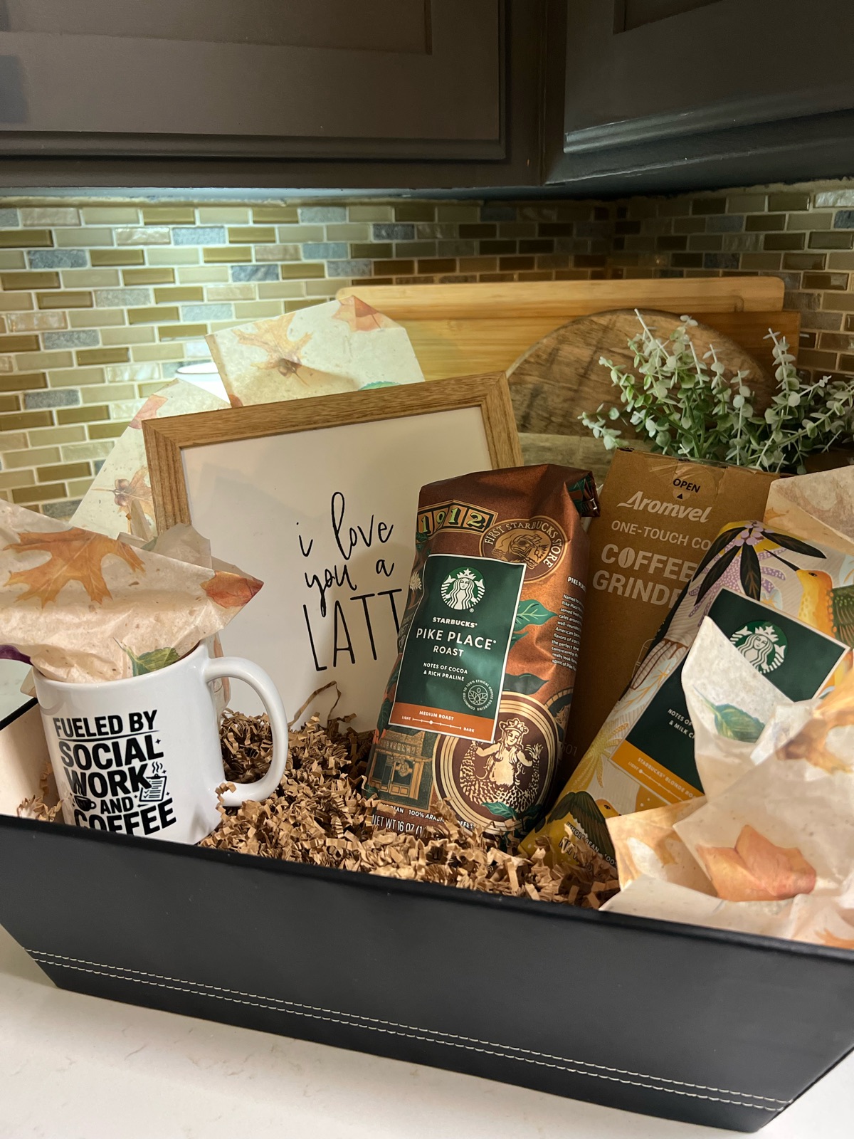 Coffee lover basket
